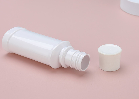 Botella recargable plástica cosmética del enjuague 80ml con el tapón de tuerca