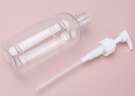 la bomba vacía del plástico transparente 480ml embotella el dispensador para el aceite del masaje, jabón líquido