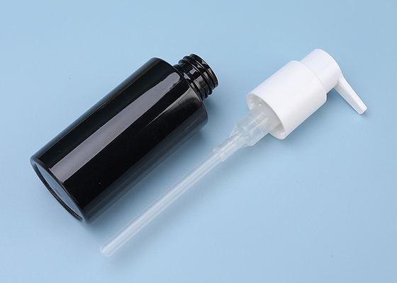 La loción plástica de PETG embotella la botella BPA del ANIMAL DOMÉSTICO del negro 100ml SIN PLOMO