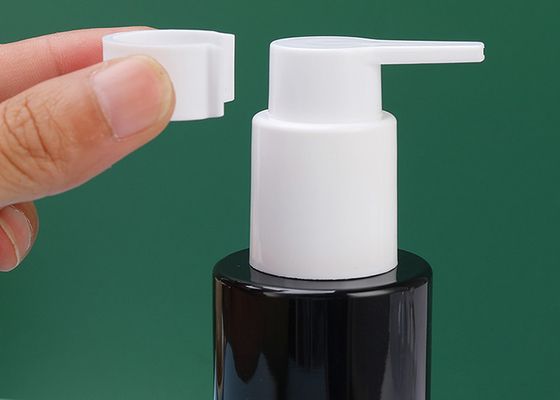 La loción plástica de PETG embotella la botella BPA del ANIMAL DOMÉSTICO del negro 100ml SIN PLOMO