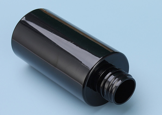 La loción plástica de PETG embotella la botella BPA del ANIMAL DOMÉSTICO del negro 100ml SIN PLOMO