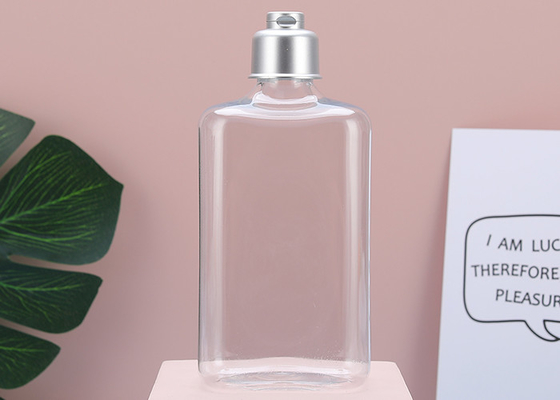 Botellas vacías del apretón del plástico transparente del ANIMAL DOMÉSTICO 500ml 250ml con Flip Cap