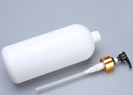 Categoría alimenticia blanca de la botella de la bomba de la loción del HDPE material puro del 100%