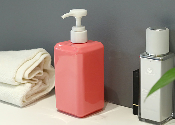 400ml botella cosmética del cuadrado PETG con el artículo reciclable de la bomba