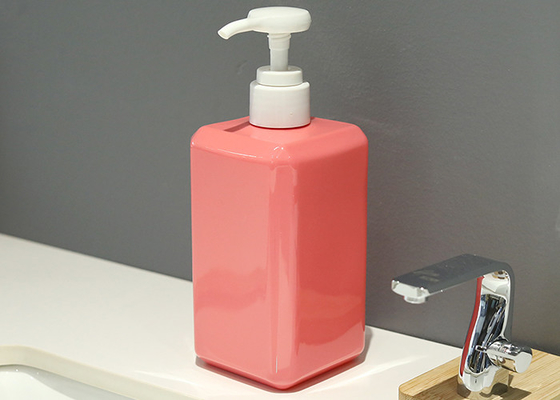 400ml botella cosmética del cuadrado PETG con el artículo reciclable de la bomba