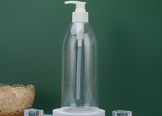 cerradura 550ml abajo del ANIMAL DOMÉSTICO Amber Plastic Shampoo Bottles de la bomba 72*176m m