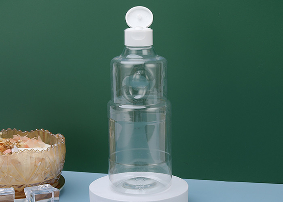 El top del tornillo del plástico transparente de ISO9001 350ml HAPE embotella BPA libre