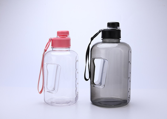 Botella de agua plástica hermética de Flip Top 2l con la manija BPA libre
