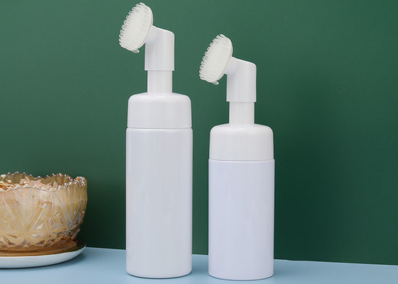 botella facial de la espuma del lavado de 120ml 150ml con el cepillo del silicón