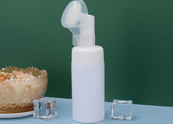botella facial de la espuma del lavado de 120ml 150ml con el cepillo del silicón