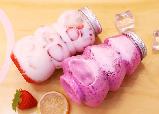 Los casquillos libres del 100% BPA 12 onzas Juice Milk Tea Bottles With agrietan resistente
