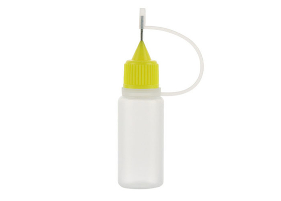Botella electrónica 100% del casquillo de la aguja del aceite del cigarrillo del HDPE 3ml 5ml 10ml