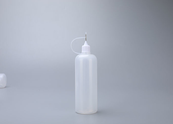 plástico comprensible 50ml la botella del detergente reutilizable con el dropper de acero de la aguja
