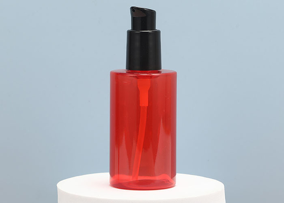 botellas plásticas vacías rojas de la bomba de 60ml 150ml para los champúes de dispensación de las lociones