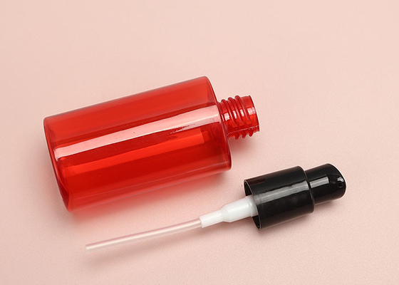 botellas plásticas vacías rojas de la bomba de 60ml 150ml para los champúes de dispensación de las lociones