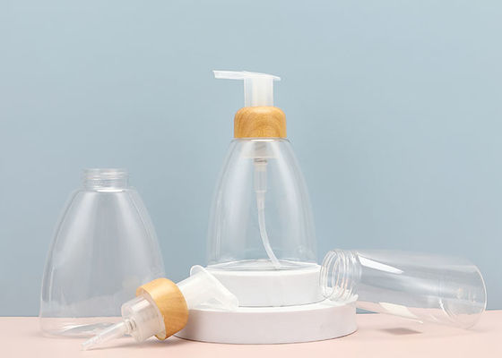 Botella dispensadora de espuma de PET, blanca, recipiente recargable diseñado para dispensar jabón en espuma, desinfectante y líquidos de limpieza