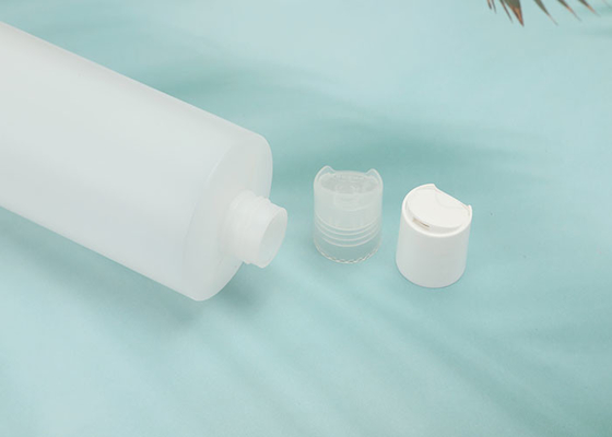Botellas recargables plásticas de los PP con blanco claro del casquillo del disco de la prensa