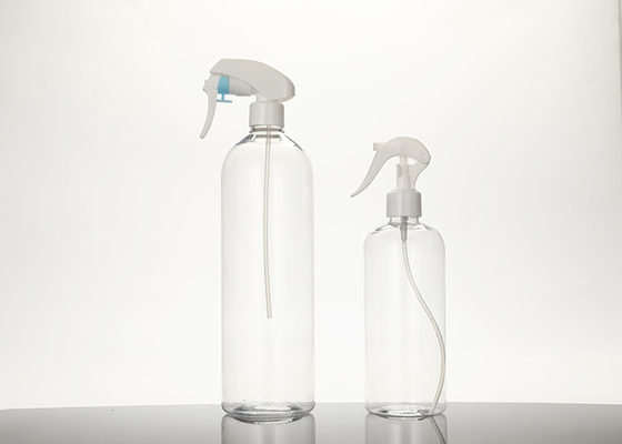 Botella blanca 500ml 1000ml del espray del disparador del plástico transparente del apretón del ANIMAL DOMÉSTICO