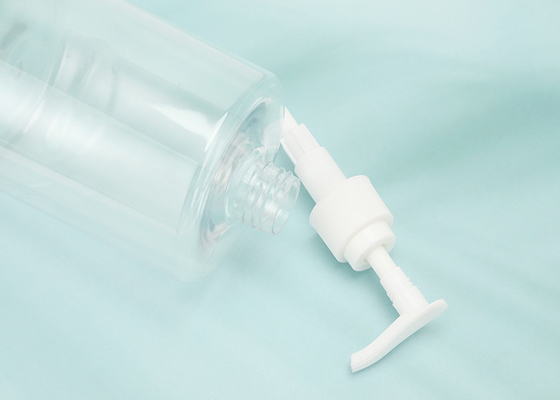 Botella plana de la bomba del ANIMAL DOMÉSTICO del desinfectante 500ml de la mano del hombro con el casquillo