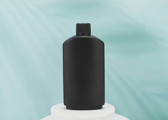 El cuadrado y el champú plástico plano del HDPE 4oz embotella 120ml para la tinta