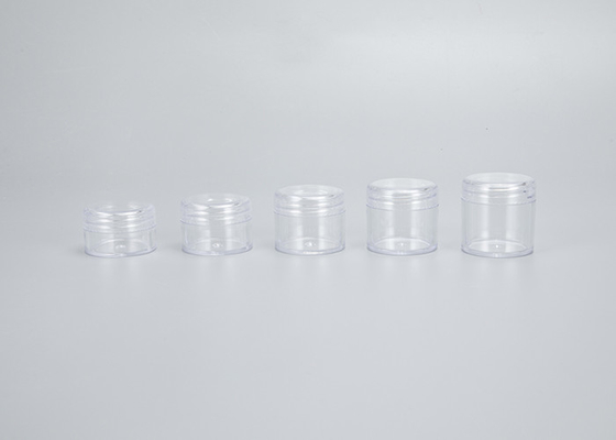 envase de muestra cosmético de 5g 30g con la ronda plástica de la tapa del tapón de tuerca