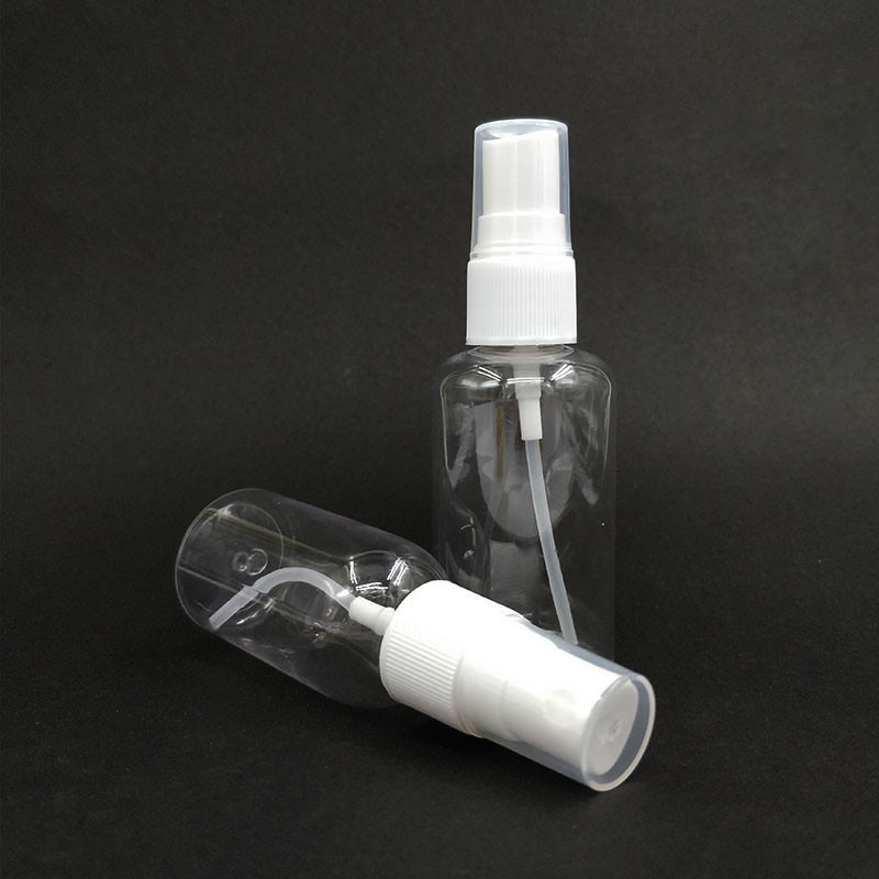 Botellas de spray de plástico PET redondas clásicas Superficie lisa Varias capacidades para uso diario