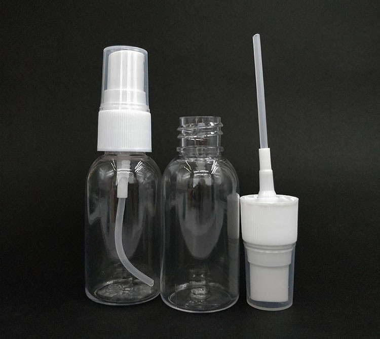 30 ml 50 ml 60 ml 80 ml 100 ml 120 ml 150 ml 200 ml 250 ml 300 ml 360 ml Botella redonda de pulverización de niebla de plástico PET
