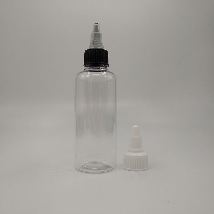 Botellas de plástico de punta de tornillo de colores personalizados con sellado seguro para almacenamiento duradero
