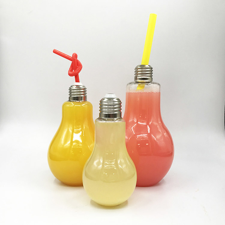 Botellas de té de leche de plástico a prueba de fugas con tornillo en la tapa 500 ml Capacidad Cuadrada Forma redonda 0,5 kg Peso de la manija