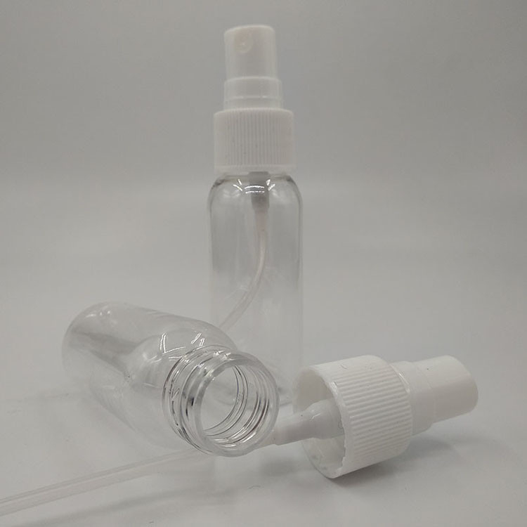 Botella de aerosol PET de superficie lisa y clara para uso diario Diseño clásico en varias capacidades