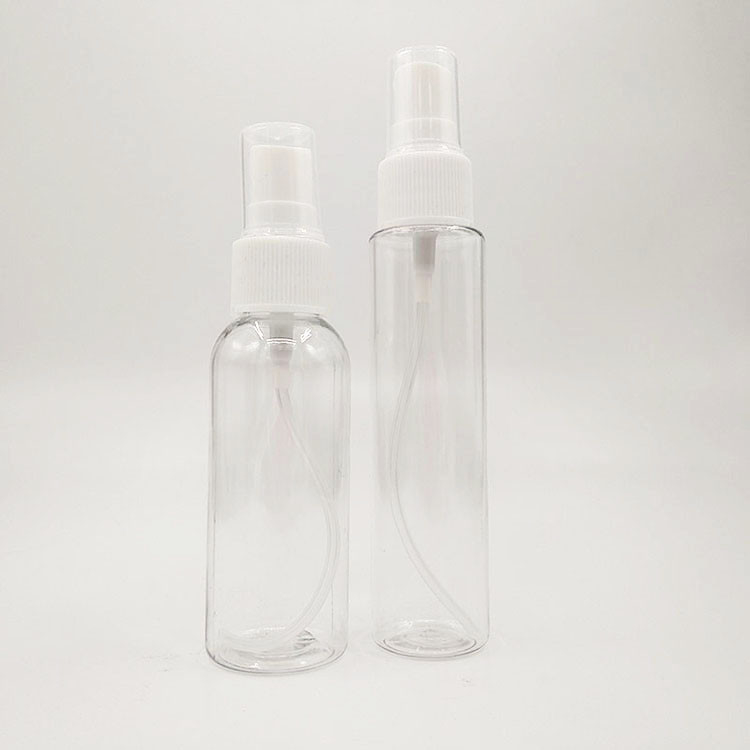 Botella de pulverización de plástico limpio de color blanco ámbar de 30 ml 50 ml 100 ml 120 ml 150 ml 200 ml 250 ml 500 ml