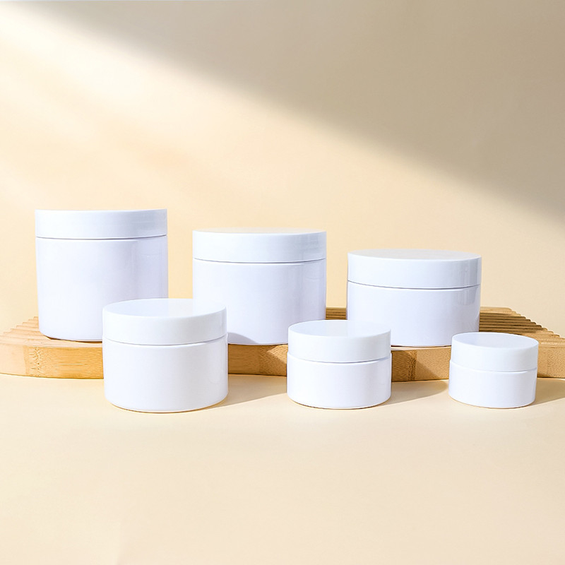 Superficie lisa Jarrida de plástico de aluminio de aluminio Cosmético Jar Range 10ml 15ml 30ml 60ml 80ml 100ml 120ml 150ml