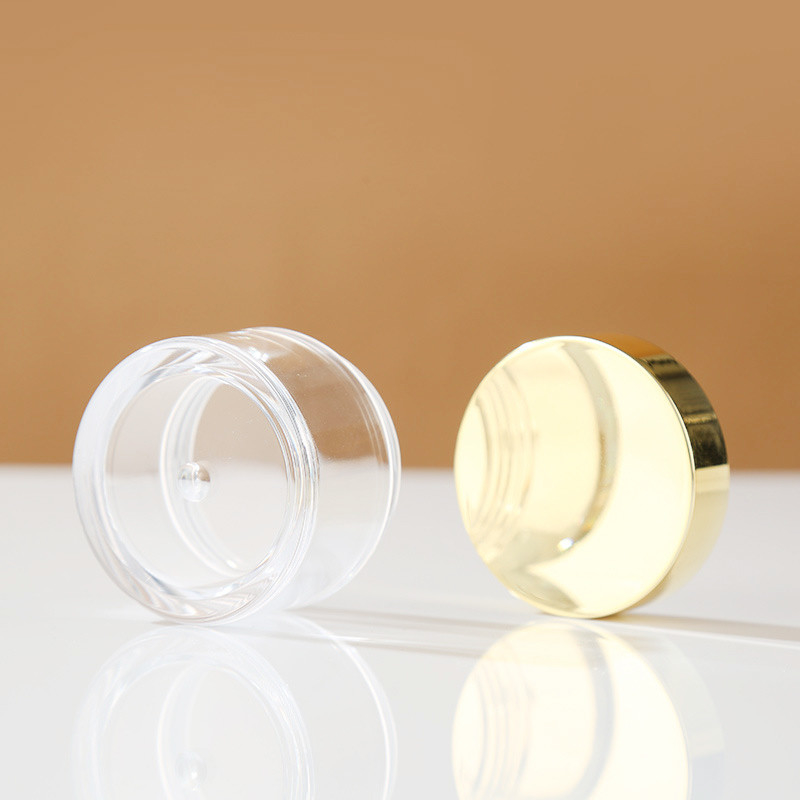 Jarrón cosmético transparente personalizable Conjunto de varios tamaños para maquillaje cuidado de la piel Sello sensible a la presión