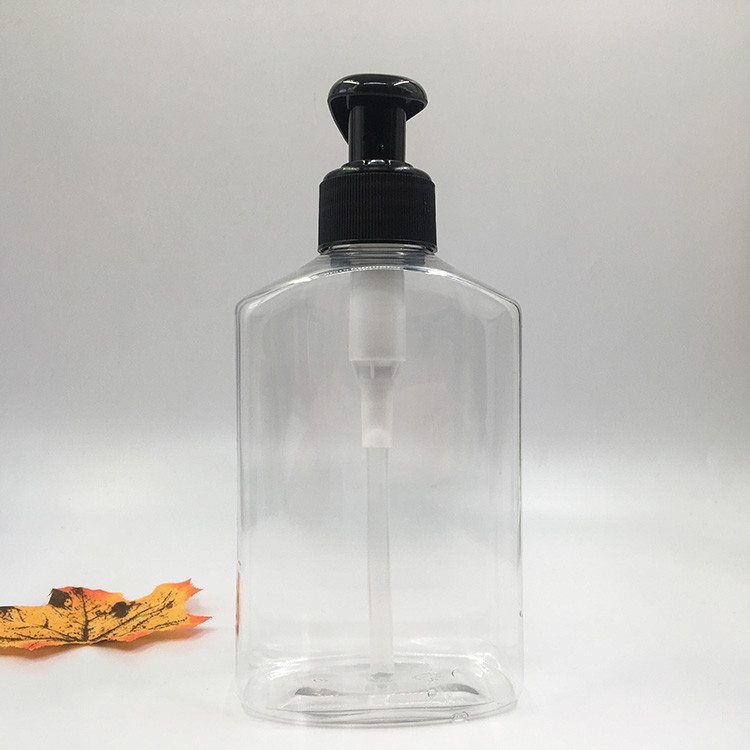 Botella de bomba de PET rosa de plástico reutilizable para la distribución de lociones, espuma facial y champú