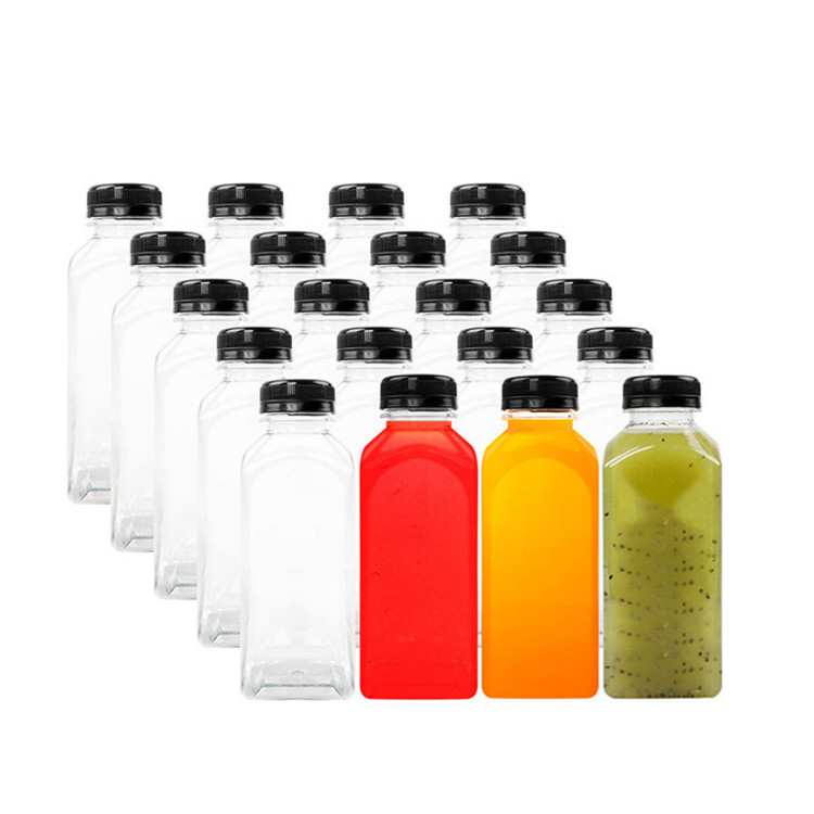 Botellas de té de leche personalizables Materiales de PET Seguro Durable Perfecto para Fiestas de Barras de Jugo
