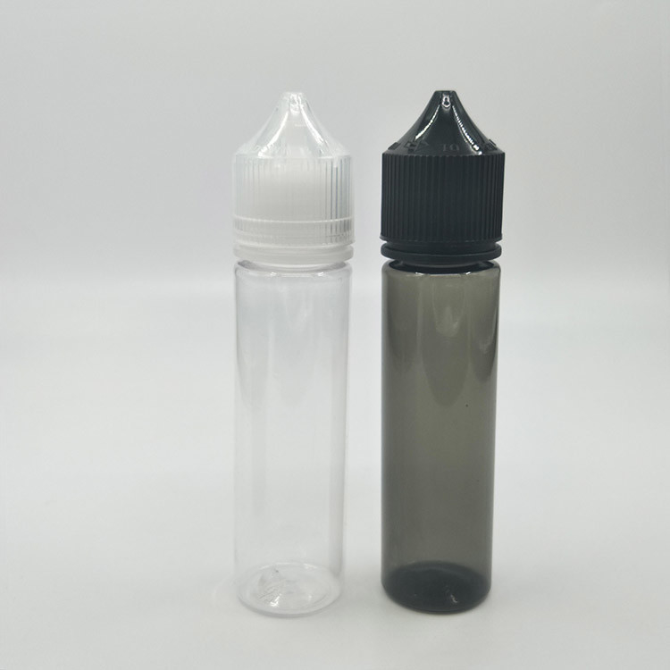 Capilla de tornillo a prueba de niños botella goteadora de líquido redonda / E botella de líquido pantalla impresa con personalizado