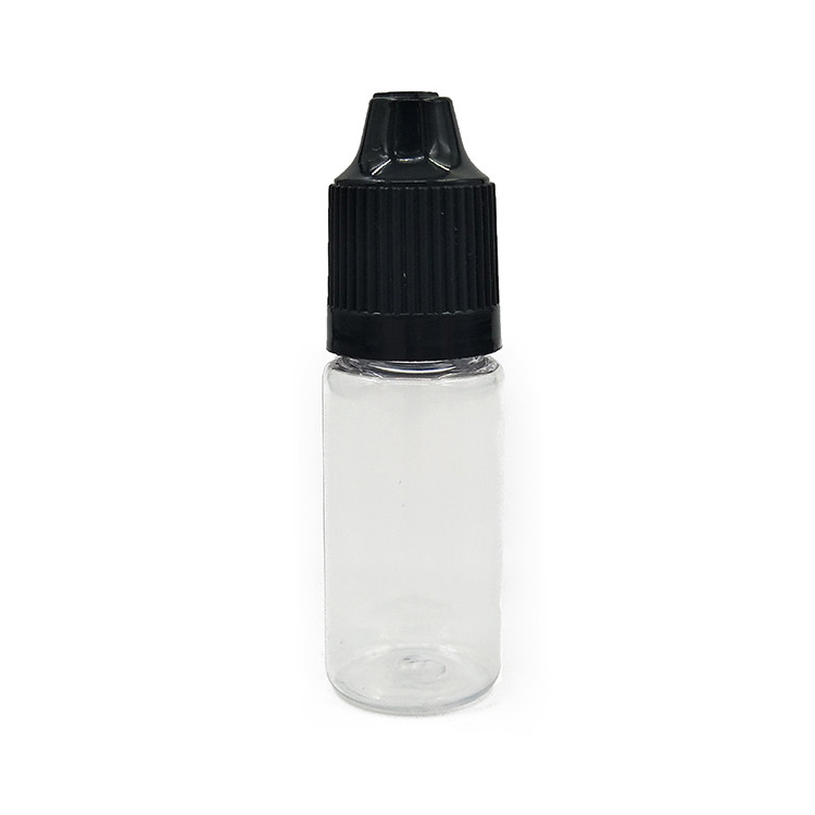 Botella de goteo de líquido redonda de cuello a prueba de niños para dispensar controlada
