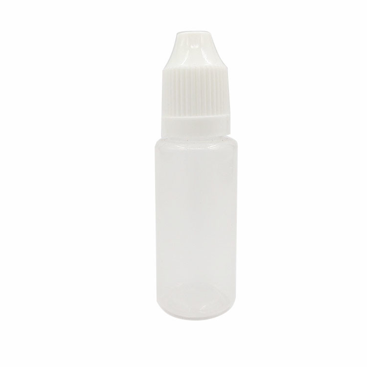 Botella de líquido de cuello tipo E a prueba de niños con logotipo personalizado y diseño a prueba de fugas en 10ml 15ml 30ml 60ml 80ml 100ml Capacidad