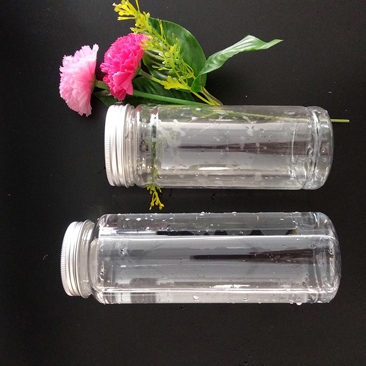 Botellas de té de leche aisladas de plástico con múltiples capacidades 120 ml 250 ml 350 ml 500 ml y 1000 ml