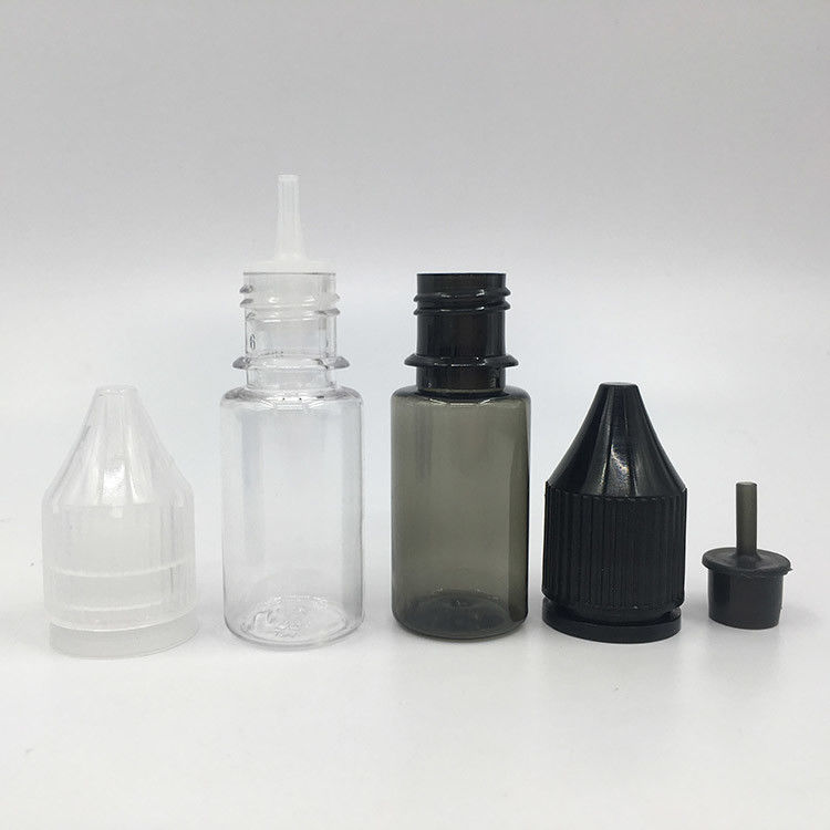Logotipo personalizado PET E Botella líquida Tipo de cuello a prueba de niños con material PET