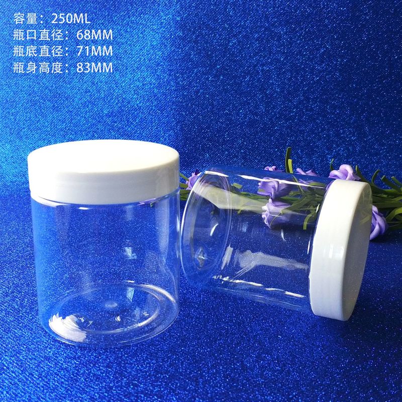 Jarrón cosmético de plástico transparente Capacidad 10ml 15ml 30ml 60ml 80ml 100ml 120ml 150ml Ligero
