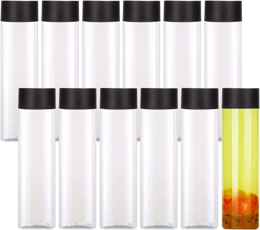 Botellas de té de leche de alta capacidad, transparentes con tapa atornillada 120 ml 250 ml 350 ml 500 ml 1000 ml