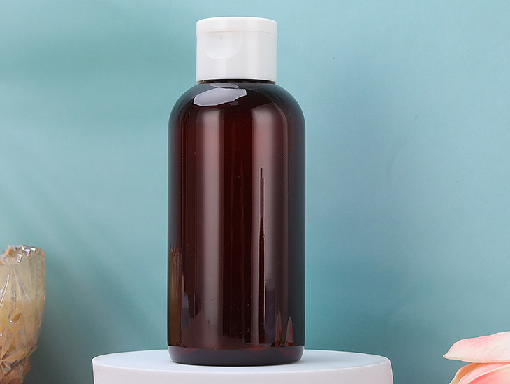 NUEVAS PE botellas ambarinas CRUDAS del ANIMAL DOMÉSTICO del 100% con Flip Top Cap For Toner