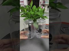 Botella vacía de plástico PET de calidad alimentaria, jugo, leche y bebidas, con tapa