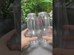 Lata de bebida de soda transparente de plástico PET de 250 ml, 330 ml y 500 ml para bebidas