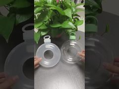 Botellas de plástico con forma de rosquilla para té con leche y jugo, recipientes para beber, taza