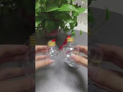 Bola de decoración del festival de Navidad Esférica Jugo Cerveza Forma de bola de burbujas Botella de bebida de té