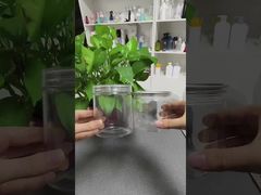 Frascos de almacenamiento de plástico PET con tapas fáciles de quitar y sellado para alimentos