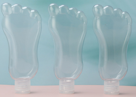 Botella recargable plástica de la cadena dominante de la forma 30ml 60ml del pie con Flip Cap