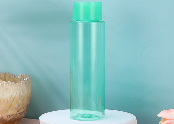 Botella plástica transparente verde de la tapa 100ml de los PP con el tapón de tuerca ISO9001